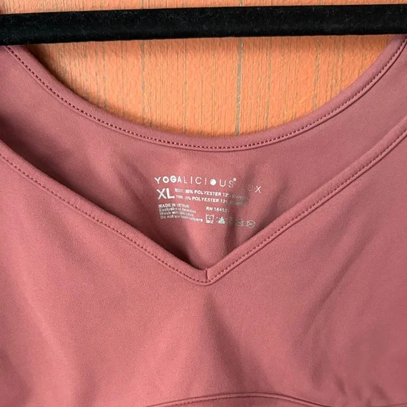 Yogalicious Mauve Sports Bra XL - Picture 2 of 3